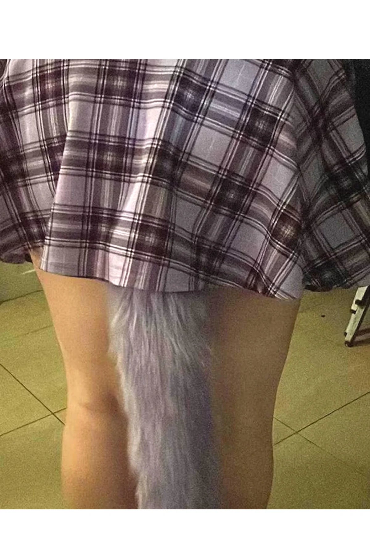 Erotikcim - Çelik Anal Plug Tıkaç- Dişi Kurt Kuyruğu - Fantezi Tıkaç - 44cm Kuyruk 28mm Tıkaç