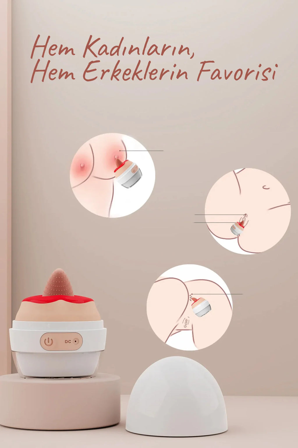 Erotikcim - Küçük Hınzır Dönerek Yalama ve Titreşim Vibratör Mastürbatör