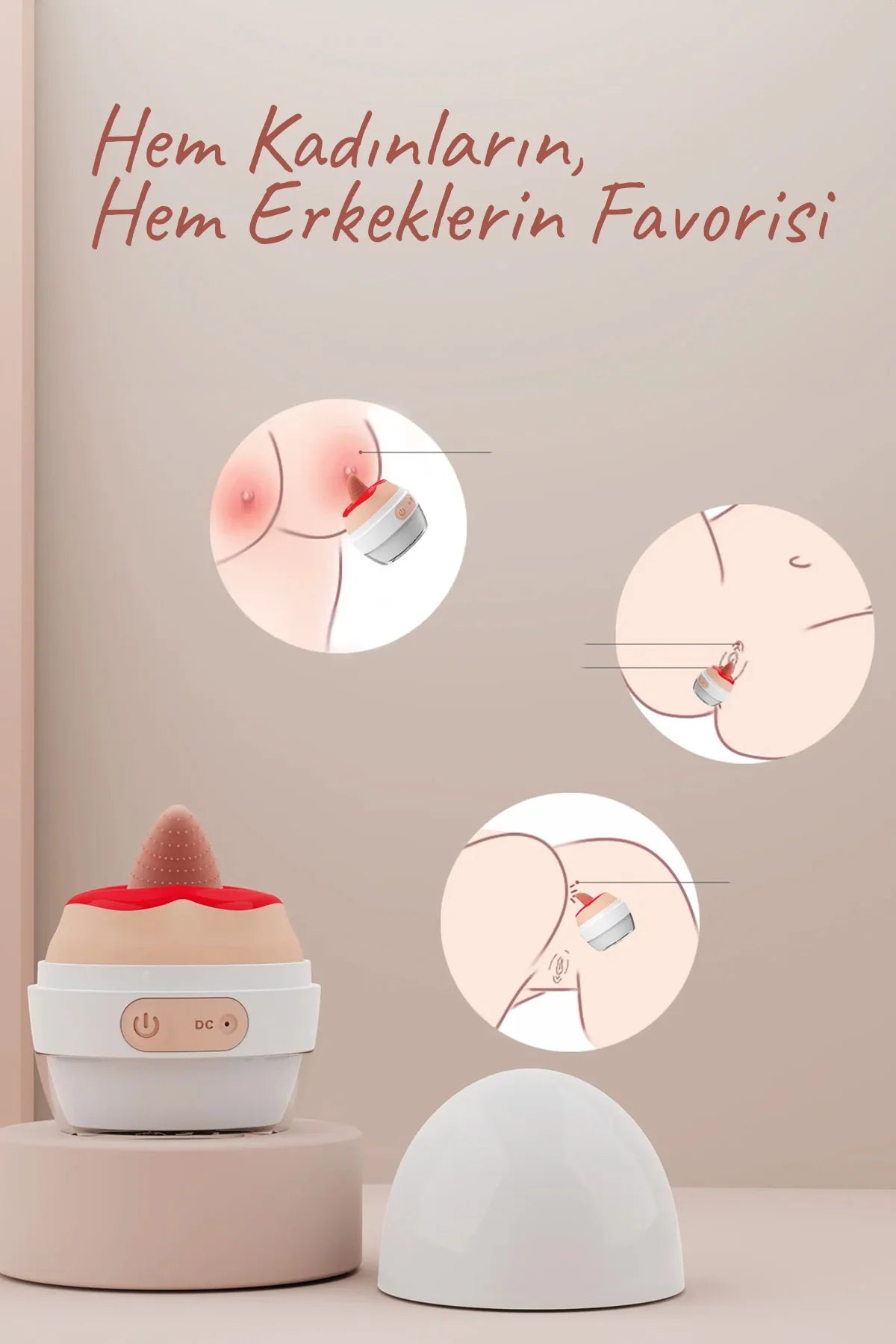 Erotikcim - Küçük Hınzır Dönerek Yalama ve Titreşim Vibratör Mastürbatör