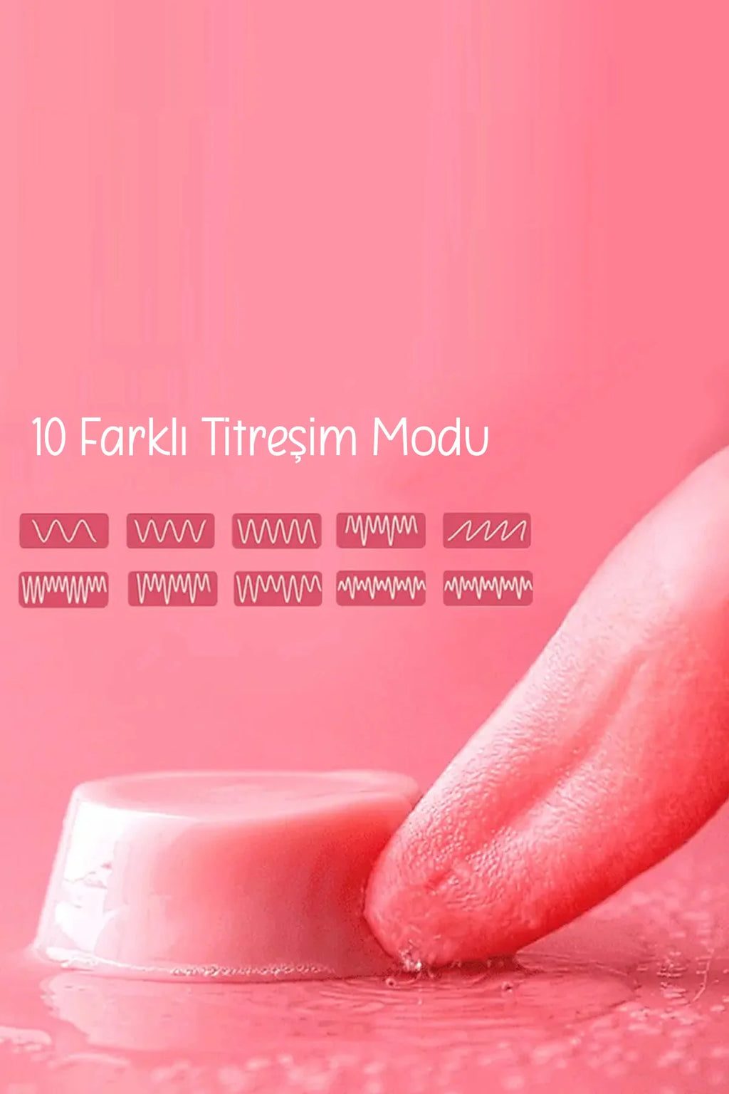 Erotikcim - Dil Vibratör - 10 Farklı Yalama ve Titreşim Modu - G Noktası Simülatörlü
