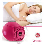 Erotikcim - Gül Vibratör, Klitoral Emme ve Titreşim - Şarjlı - Derin Haz