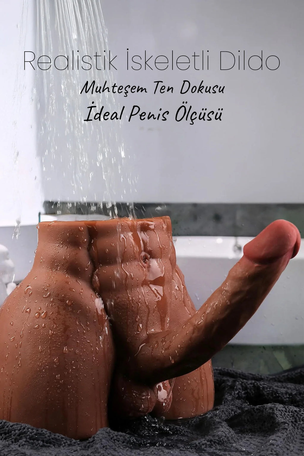 Erotikcim - Güçlü Büyük Dildo - Dildo, Anüs ve Testisler - Unisex kullanıma uygun - 19,5cm Dildo