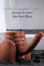 Erotikcim - Güçlü Büyük Dildo - Dildo, Anüs ve Testisler - Unisex kullanıma uygun - 19,5cm Dildo