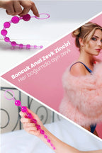 Erotikcim - Boğumlu Boncuk Anal Zevk Topuları Zinciri
