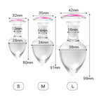 Erotikcim - Kristal Anal Plug Set - 3 Boy Cam Anal Tıkaç ve Kalem Vibratör Set - Anal Plug Set 4 Lü