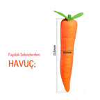 Erotikcim - Sebze Figürlü Vibratör - Uyarıcı Etki Eğlenceli Vibratör - Havuç