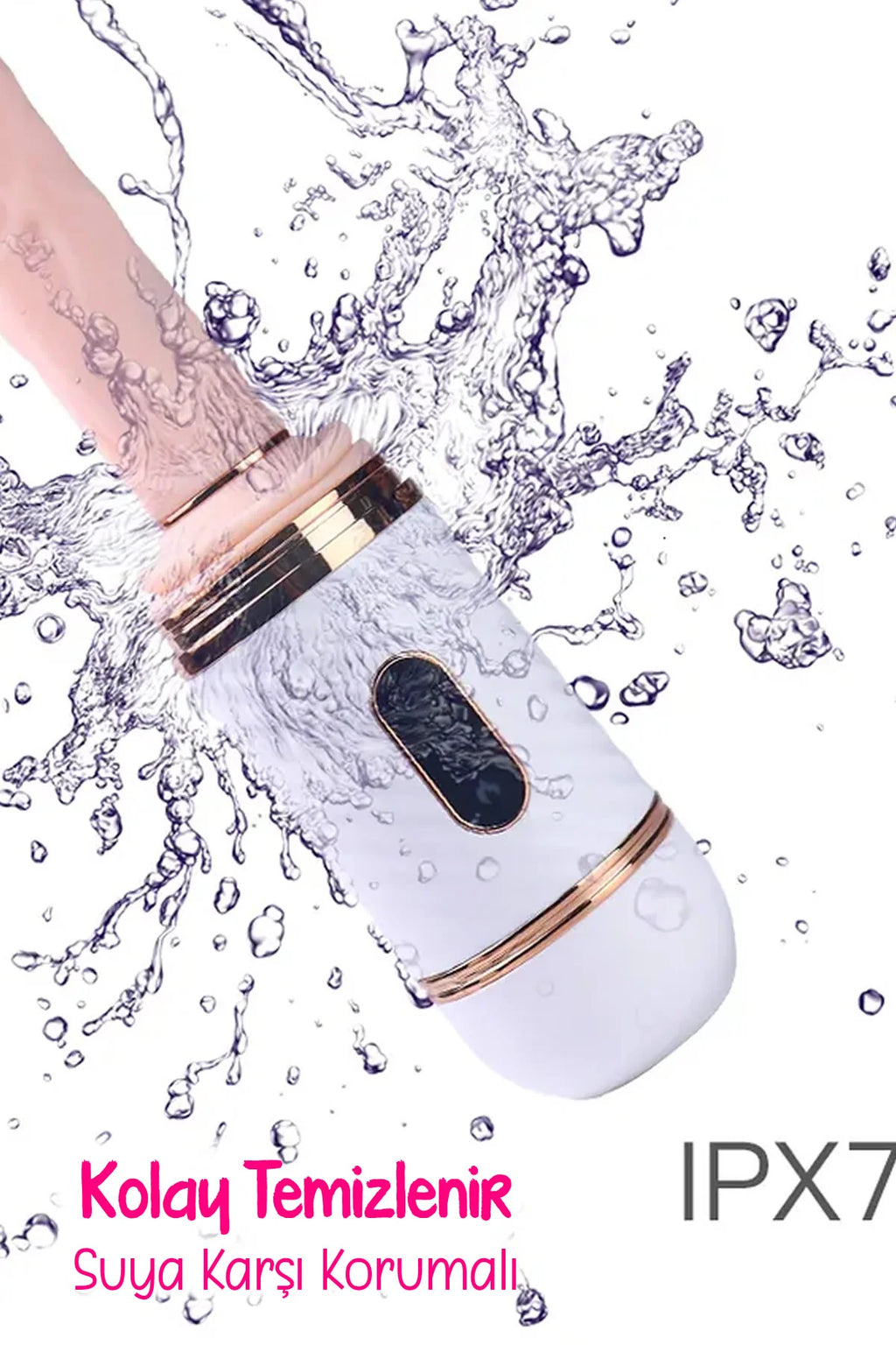 Erotikcim - Otomatik Vantuzlu Eller Serbest Dildo - İleri Geri Hareketli ve Titreşimli