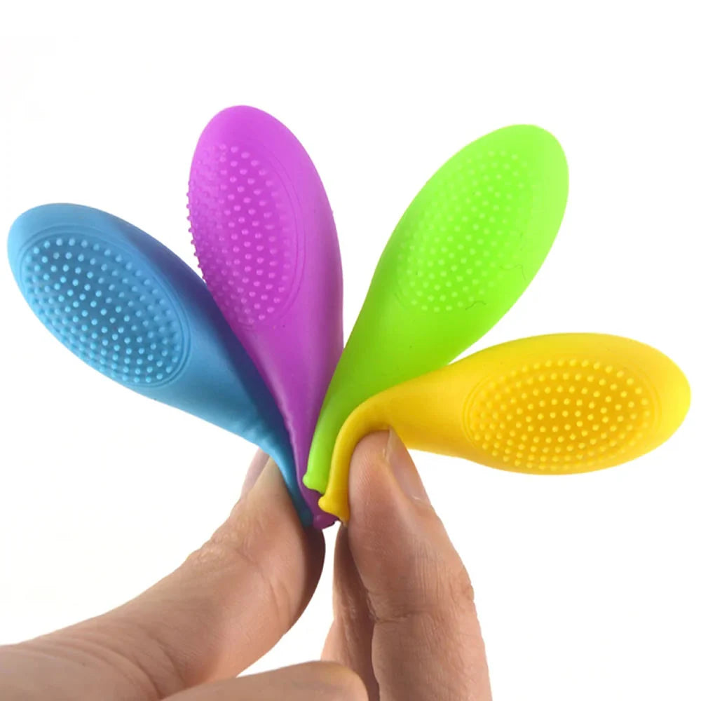 Erotikcim - Tırtıklı Klitoris Uyarıcı Parmak Mastürbatör - Kadınlar İçin - Parmak Dildo