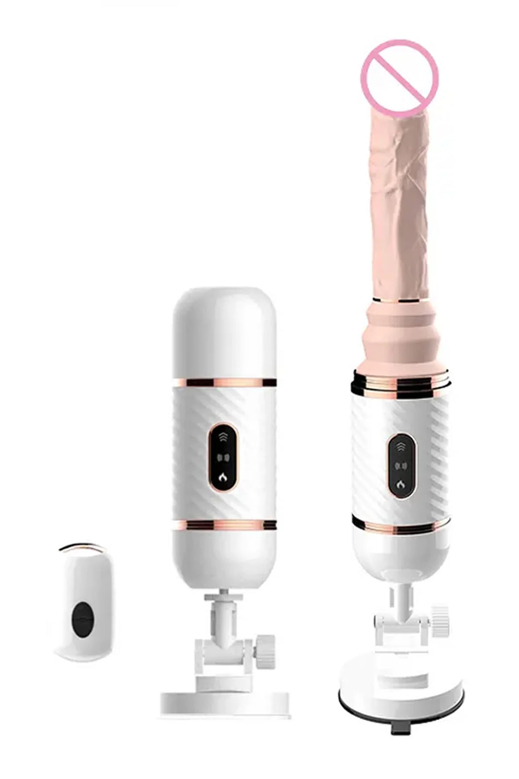 Erotikcim - Otomatik Vantuzlu Eller Serbest Dildo - İleri Geri Hareketli ve Titreşimli