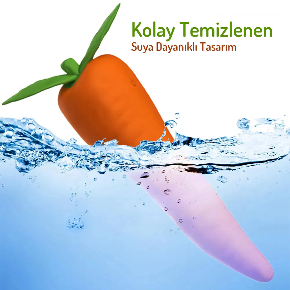 Erotikcim - Sebze Figürlü Vibratör - Uyarıcı Etki Eğlenceli Vibratör - Havuç