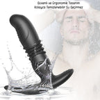 Erotikcim - Anal Tıkaç Full Fonksiyon, 6 İleri Geri Hareketli, 10 Titreşim Modu