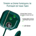 Erotikcim - Dijital Göstergeli 3 Emme ve 10 Titreşim Modu - Yumurta Vibratörlü - Gizli Küçük - Estetik Tasarım