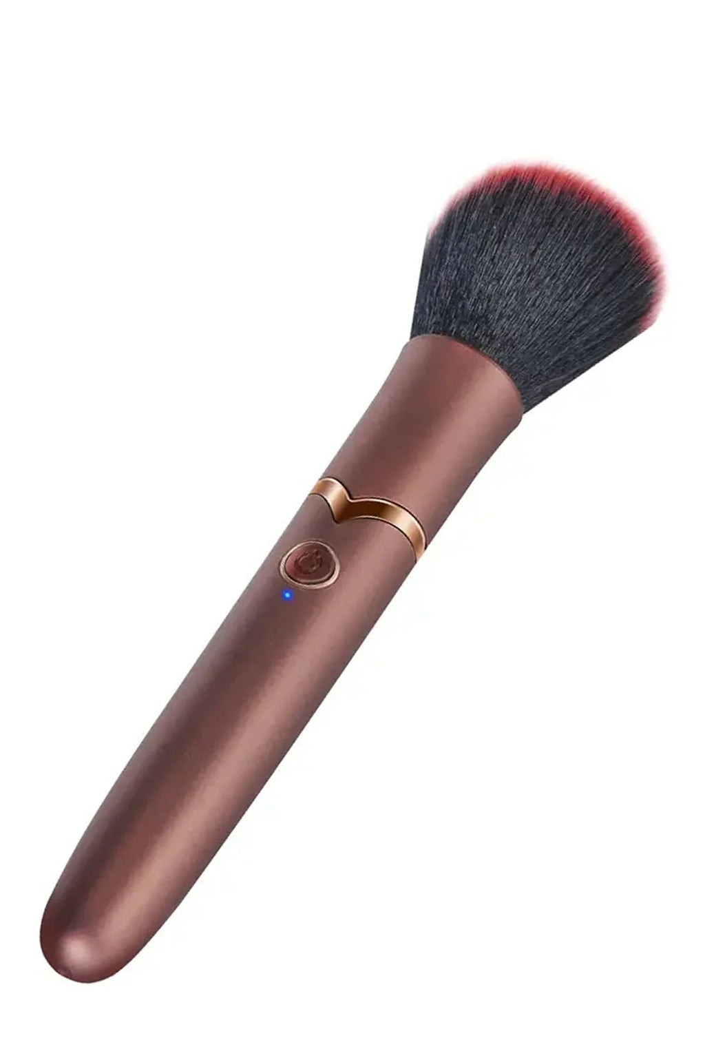 Erotikcim - Gizli Arkadaş - Makyaj Fırçası Vibratör - Makyaj Tazelerken Zevk Alın - Bronz