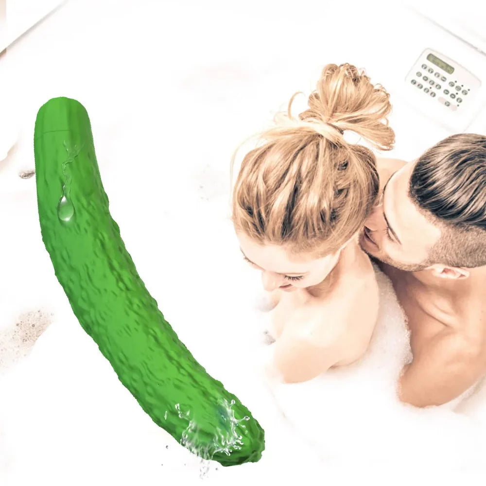 Erotikcim - Sebze Figürlü Vibratör - Uyarıcı Etki Eğlenceli Vibratör - Salatalık