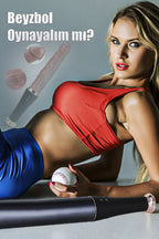 Erotikcim - Beyzbol Sopası Görünümlü Realistik Titreşimli İleri Geri Fonksiyonlu Vibratör Dildo - Gizli Görünüm