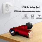 Erotikcim - Strong Vibratör Masaj - 5 Farklı Dildo Başlık + 4 Farklı Masaj Başlığı - 6 Titreşim - Hız Ayarlı - Bataryalı