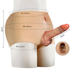 Erotikcim - Giyilebilen Dildolu Ten Çamaşır, Giyilebilir Boş Dildo