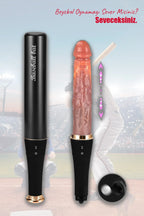 Erotikcim - Beyzbol Sopası Görünümlü Realistik Titreşimli İleri Geri Fonksiyonlu Vibratör Dildo - Gizli Görünüm