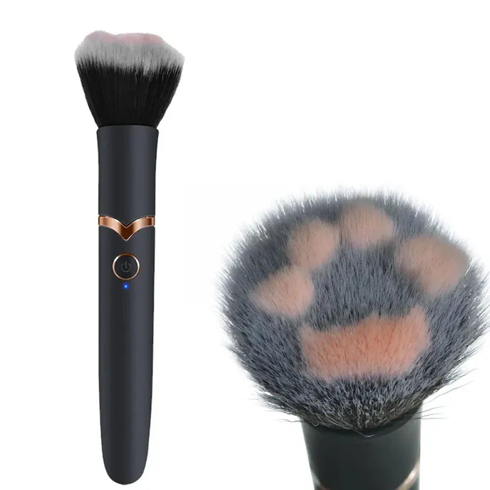 Erotikcim - Gizli Arkadaş - Makyaj Fırçası Vibratör - Makyaj Tazelerken Zevk Alın - Siyah