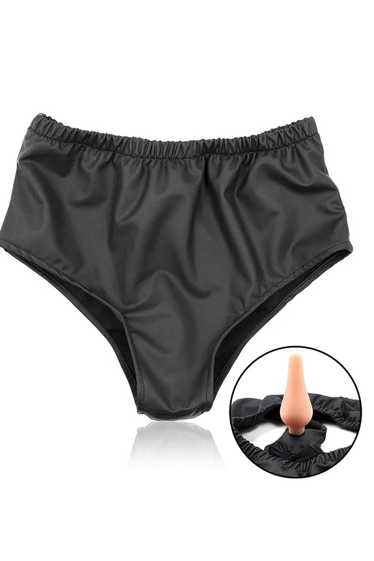 Erotikcim - Kendinden Anal Tıkaçlı İç Çamaşırı - Giyilebilir Anal Plug - Çamaşır Altında Anal Plug