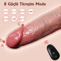 Erotikcim - Gerçek Doku - 7 Titreşim Modu - 22cm Uzunluk - 4cm Kalınlık – Uzaktan Kumandalı Penis Kılıfı