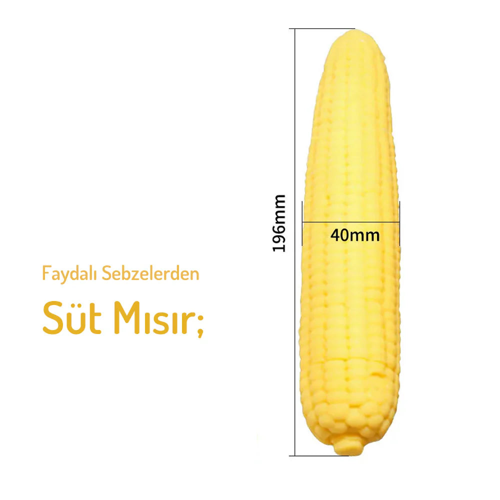 Erotikcim - Sebze Figürlü Vibratör - Uyarıcı Etki Eğlenceli Vibratör - Süt Mısır