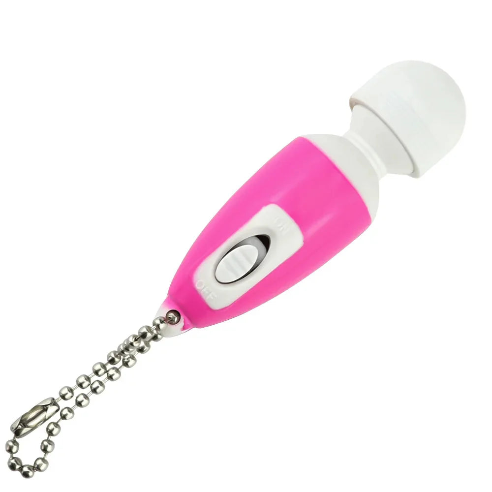 Erotikcim - Mini Vibratör - Anahtarlık Vibratör - Mini Masaj Aleti - 6cm - Pembe