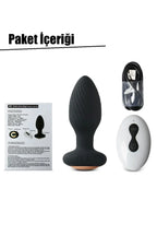 Erotikcim - 360 Derece Dönen Titreşimli Uzaktan Kumandalı Anal Plug - Dönen Titreşimli Anal Tıkaç