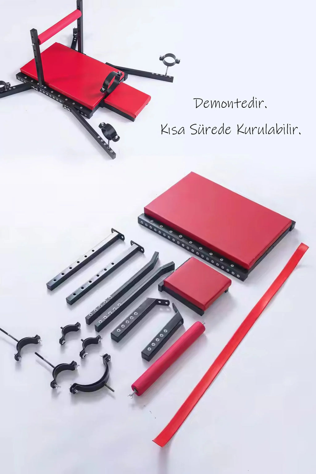 Erotikcim - Seks Pozisyon Yatağı – Aşk Yatağı Zevk – Ayarlanabilir Metal Esaret Yatağı - BDSM