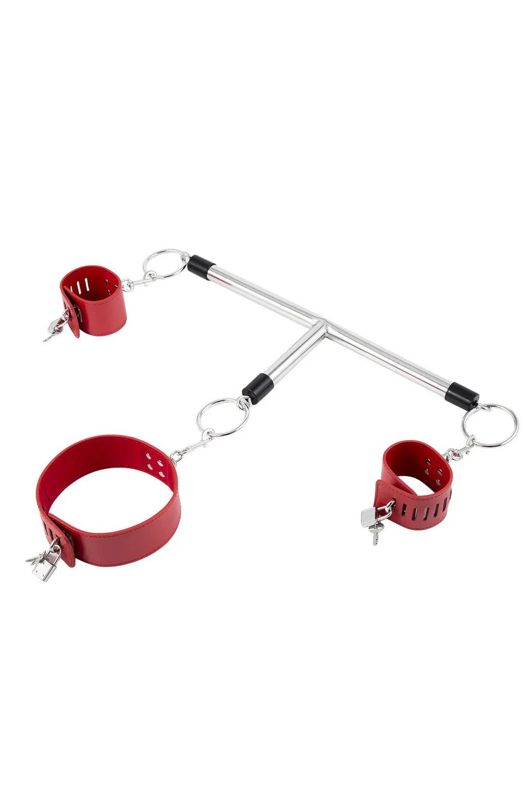 Erotikcim - Anahtarlı Kilitli Esaret Bar Bağlama Kelepçe Seti