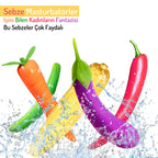 Erotikcim - Sebze Figürlü Vibratör - Uyarıcı Etki Eğlenceli Vibratör - Biber