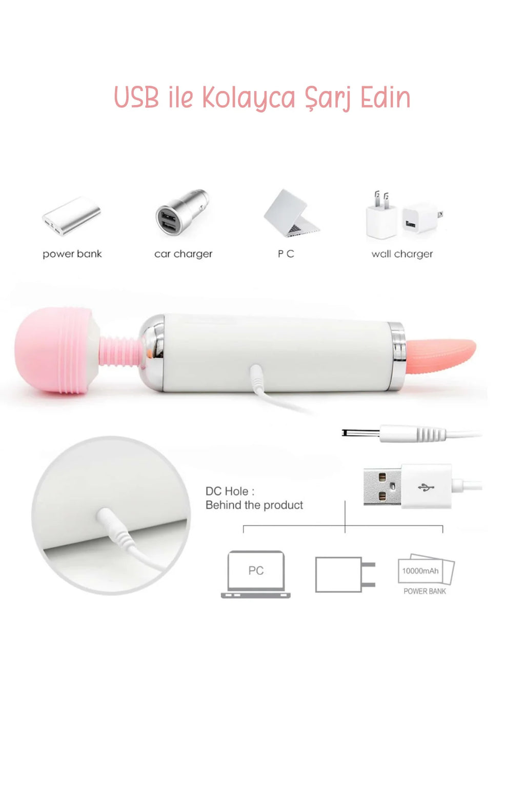 Erotikcim - 4 ü 1 Arada Full Fonksiyon Vibratör - Yalama, Emme, Titreşim, Isıtma