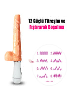 Erotikcim - 12 Farklı Titreşim Ritmi - Çılgın Joe - Vibratör - Dildo 16cm