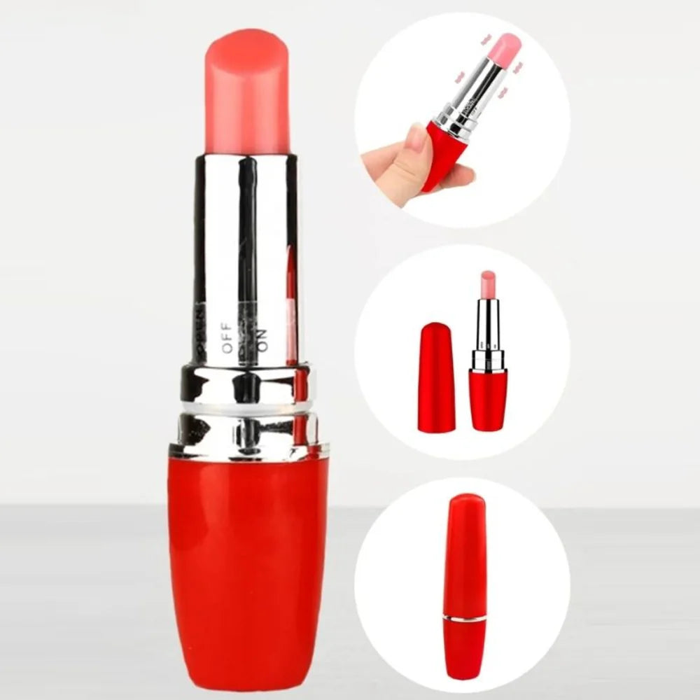 Erotikcim - Gizli Ruj Vibratör, Lipstick Vibratör, At Çantaya Vibratörü