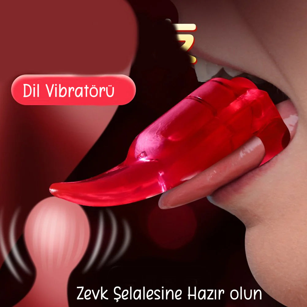 Erotikcim - Dil Vibratörü - Yalama Vibratörü - Zevk Şelalesi - Orgazm Vibratörü