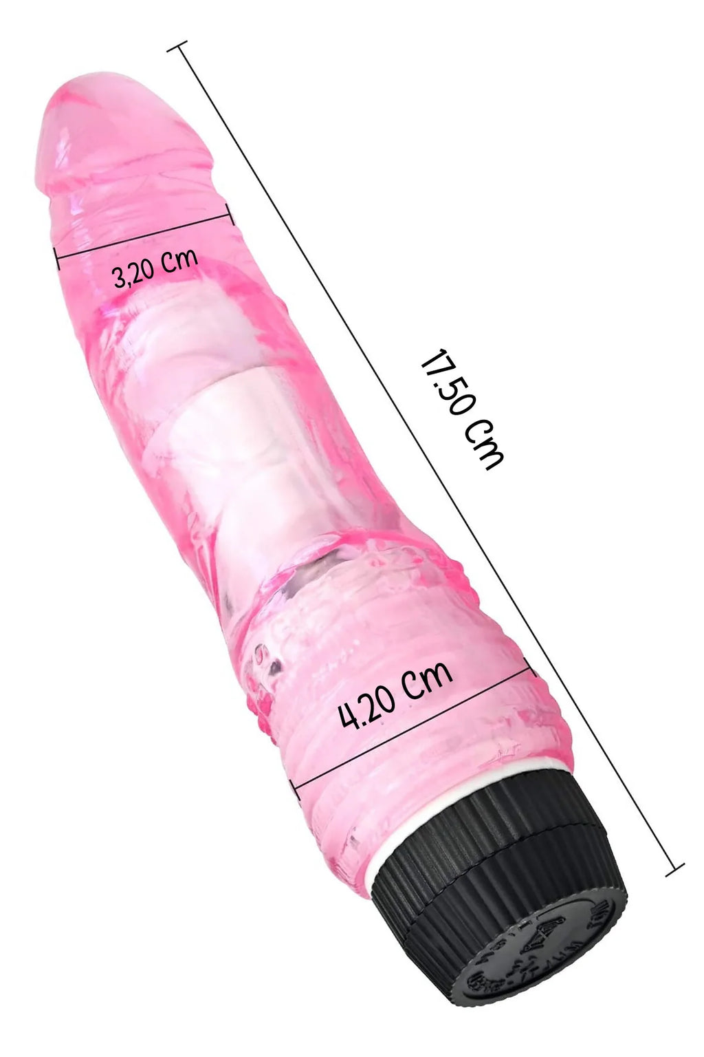 Erotikcim- Jel Dokulu Yumuşak Titreşimli Realistik Dildo - İpeksi Dokunuş