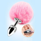 Erotikcim - Ponpon Anal Plug - 28mm - 7cm - Pembe