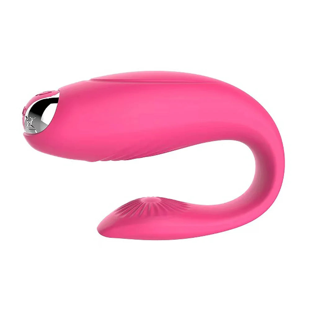 Erotikcim - Ergonomik Çift Haz - Anal ve Vajinal Vibratör - Klitoris Uyarıcılı - Kumandalı