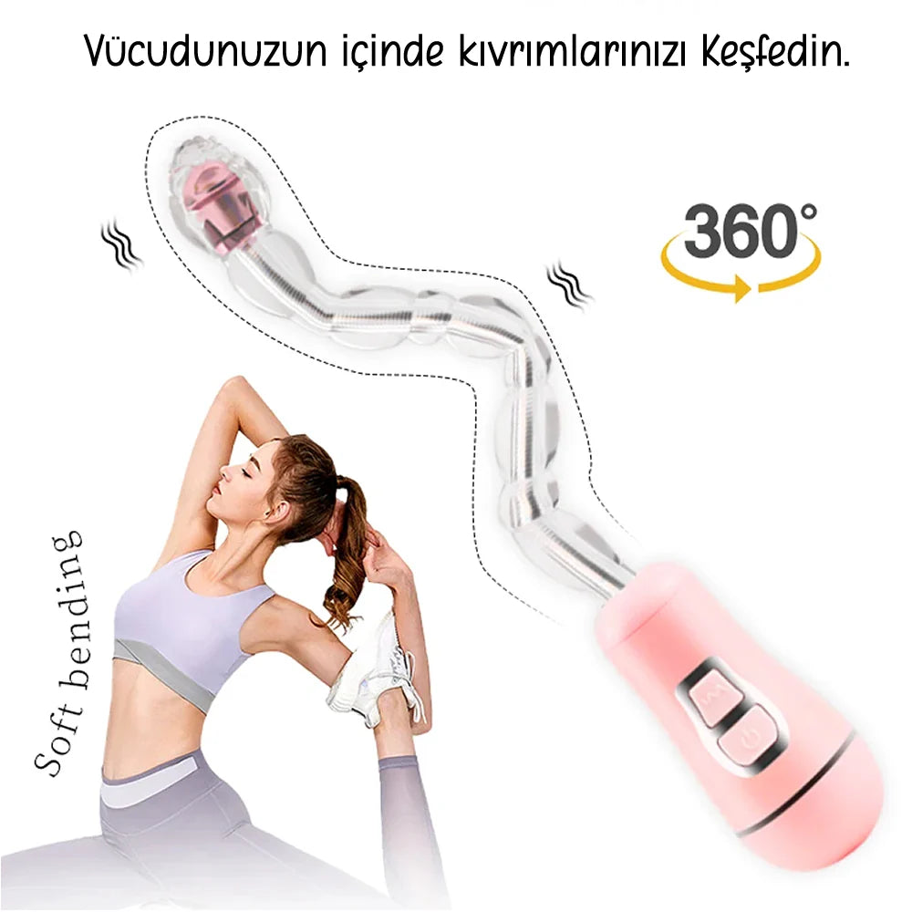 Erotikcim - Silikon Boğumlu Anal Vibratör - Güçlü Titreşim Modları - Derinliklerinizi Keşfedin