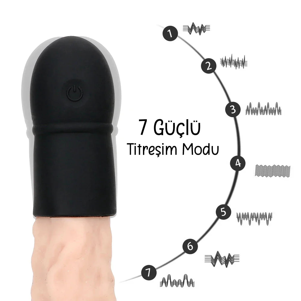 Erotikcim - Bileklik Kumandalı - Penis Zevk Vibratörü - Eller Serbest - Güçlü Titreşim