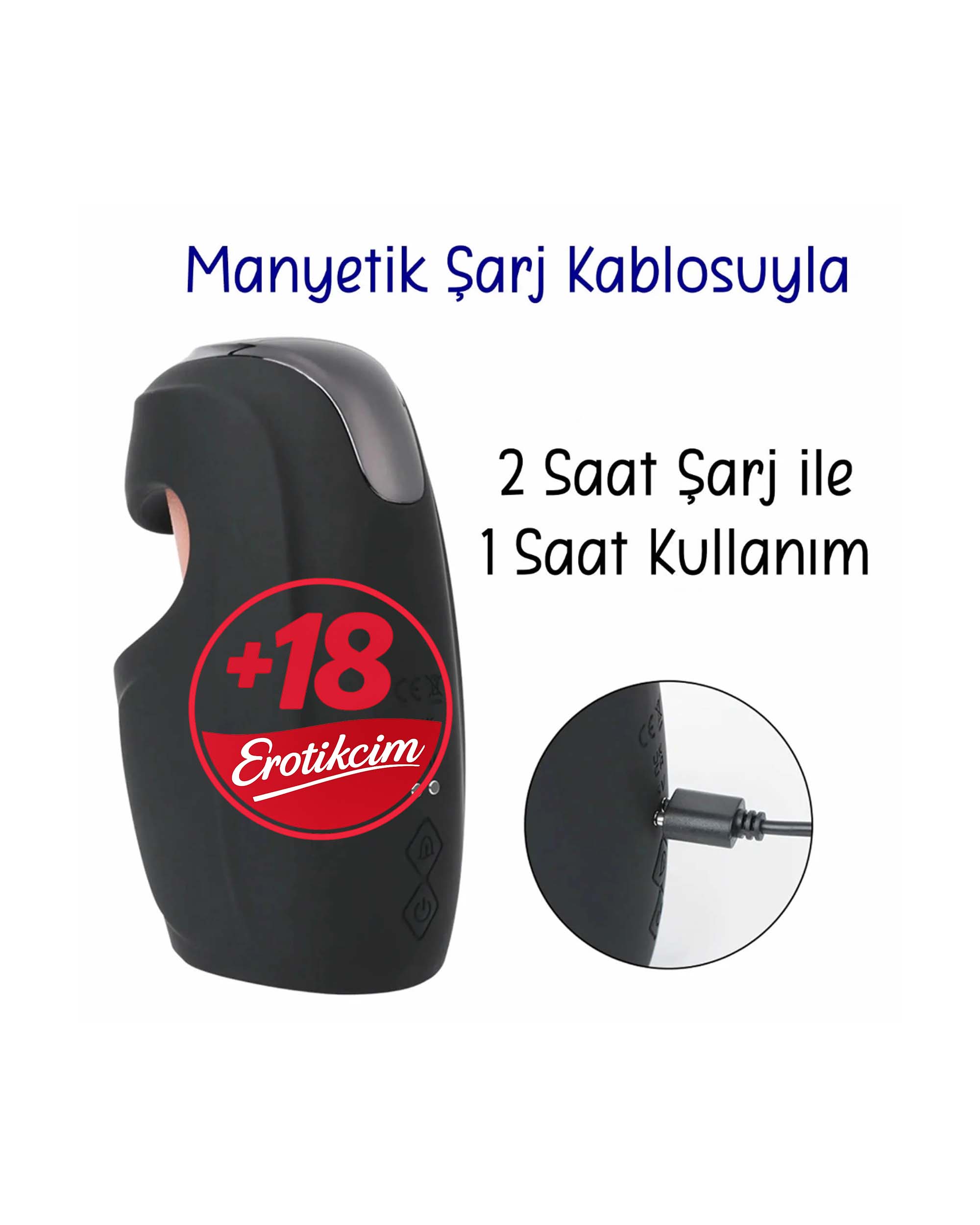 Erotikcim – Azgın Afrodit Dilli Penis Vibratörü - Titreşim ve Yalama