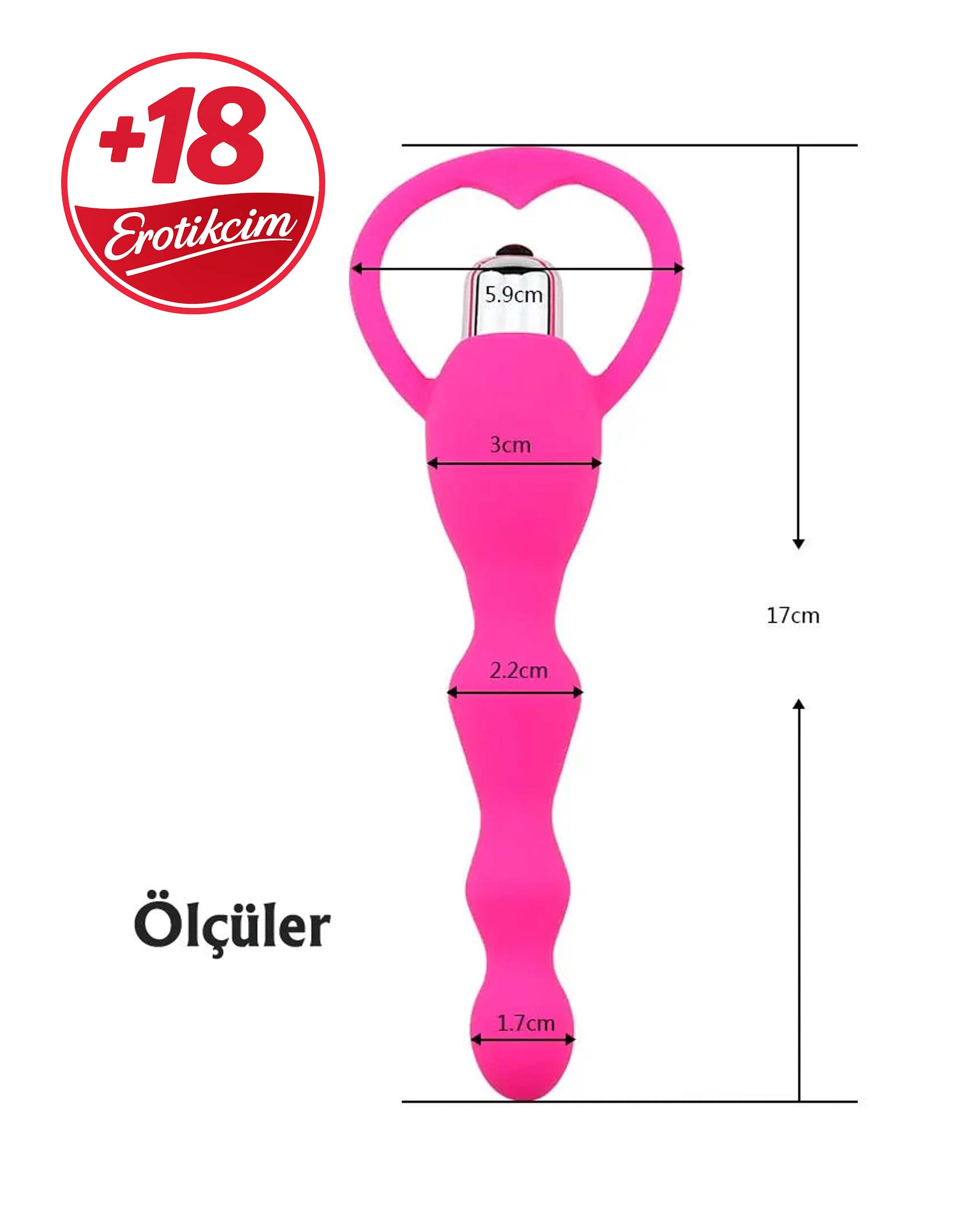 Erotikcim - Zevk Verici Hassasiyet Artırıcı Boğumlu Vibratör - Pembe