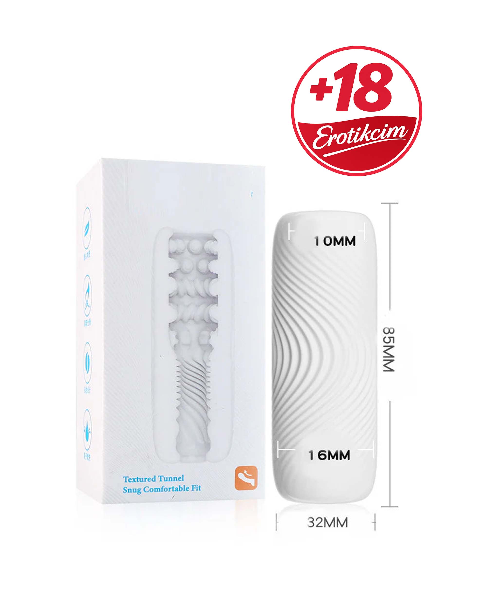 Erotikcim - Mini Yol Arkadaşı Cep Boy Mastürbatör - Kayganlaştırıcı Hediyeli