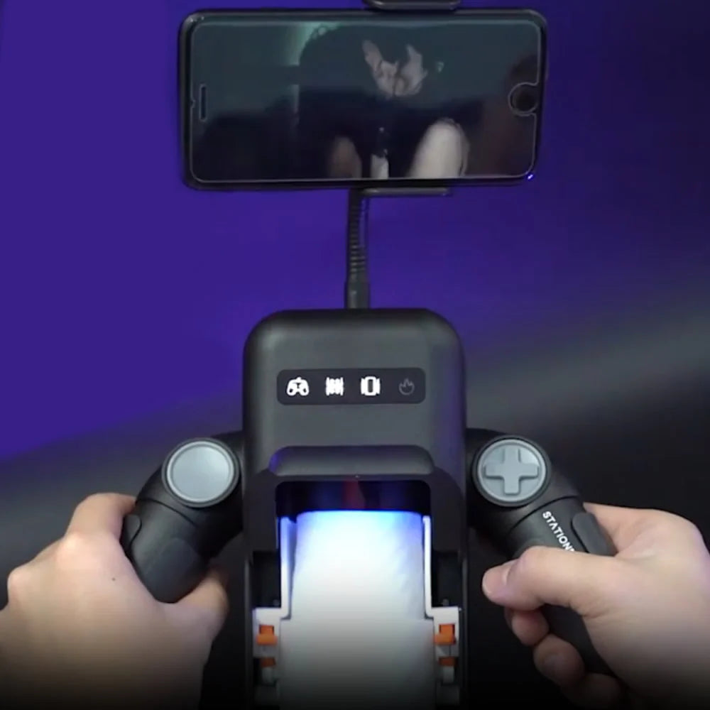 Erotikcim - Full Fonksiyon Telefon Tutuculu, Otomatik ileri Geri Hareket Fonksiyonlu, Isıtıcılı, Titreşimli Mastürbatör