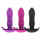 Erotikcim - Telefondan Kontrol Vajina ve Anal Vibratör - İleri Geri + Titreşim - İç Çamaşırı Vibratörü - Mor