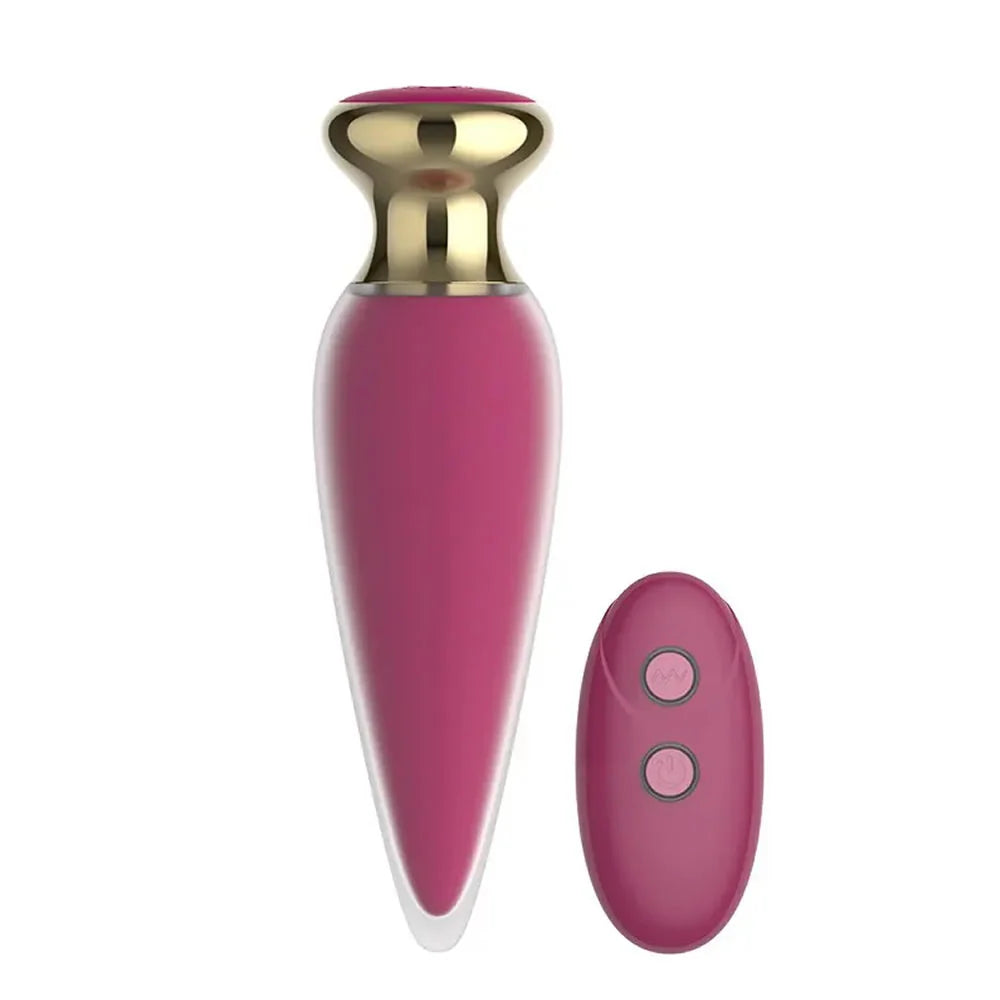 Erotikcim - Uzaktan Kumandalı Güçlü Haz Verici - Sessiz Anal Tıkaç - Anal Plug 35mm