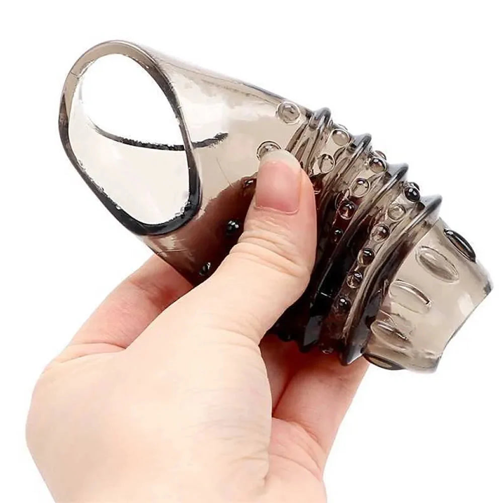 Erotikcim - Tırtıklı Haz Artırıcı Penis Kılıfı, Uzun Süre Ereksiyon, Mutlu Partnerler