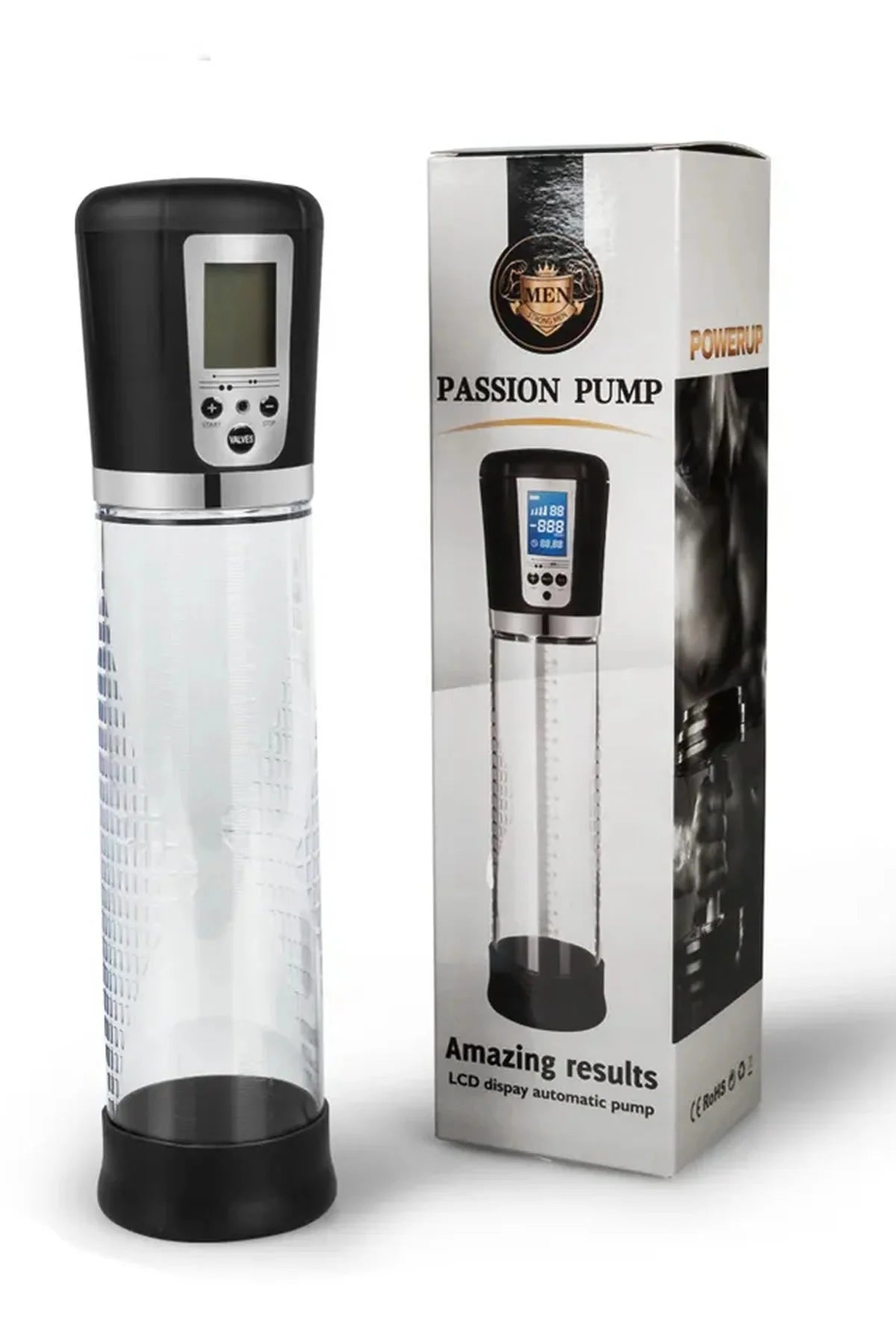 Erotikcim - Tam Otomatik Süper Vakum Penis Pompası - Şarjlı - Ayarlanabilir Emiş Gücü