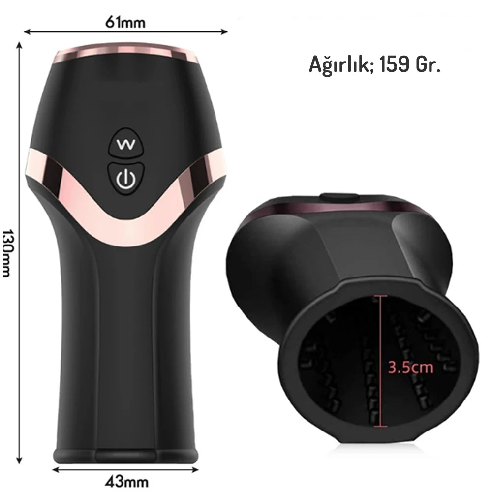 Erotikcim - Hızlı Ereksiyon ve Geciktirici Penis Egzersizi - Güçlü Titreşim Modları - Muhteşem Zevk - Şarjlı