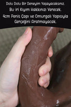 Erotikcim - Müthiş Zevk - Kucak Fantezisi - Gerçekçi Beden - Omurgalı 19cm Penis - 4cm Kalınlık - 9Kg